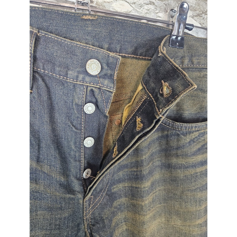 RRL Ralph Lauren Men's Slim Fit Shuttle Woven Sanforized Selvedge Jeans 32x30 - Picture 13 of 16